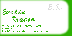 evelin krucso business card